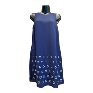 Michael Kors sleeveless mini dress (Navy blue and gold)